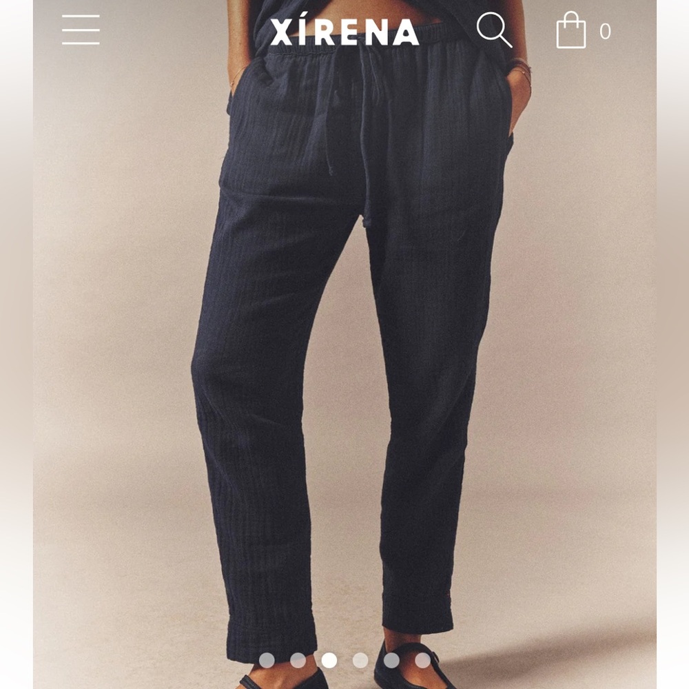 Xirena Navy Gauze Pants